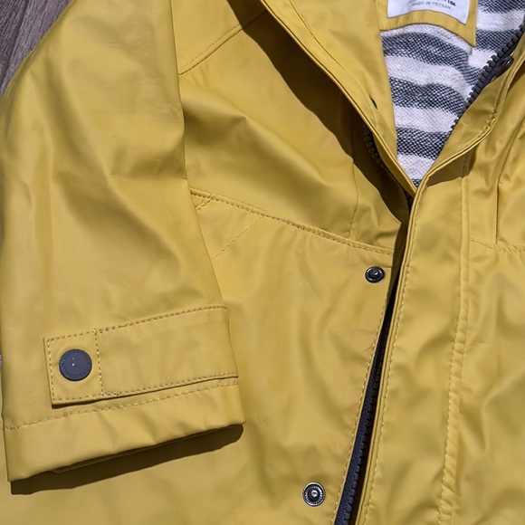 Zara Mustard Yellow Rain Jacket - Picture 4 of 6